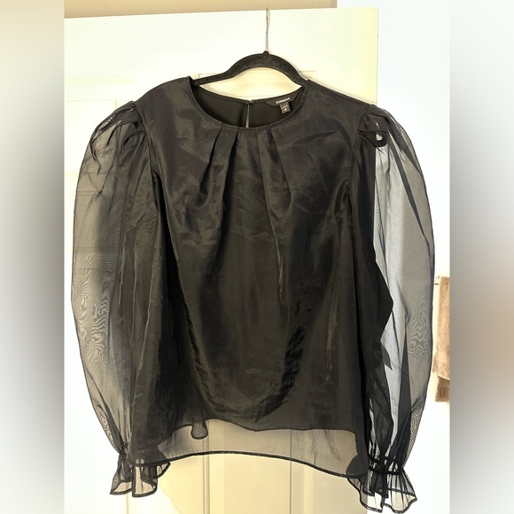 Express Size XL Balloon Sleeve Top - Picture 2 of 6